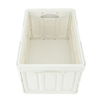 Camp Box Outdoor Camping Portable Storage Box with Handle Removable Foldable Camping Portable Wooden Lid Storage Box S