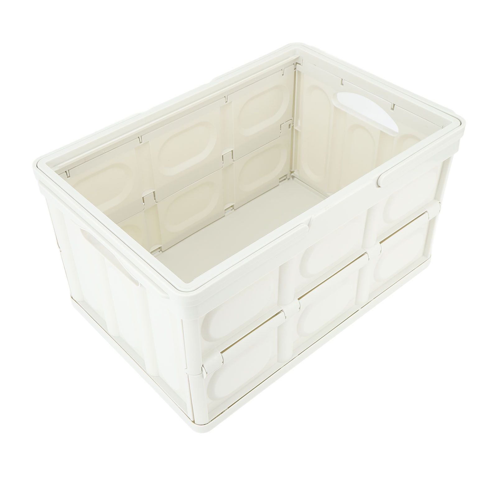 Camp Box Outdoor Camping Portable Storage Box with Handle Removable Foldable Camping Portable Wooden Lid Storage Box S