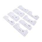 8PCS T Shirt Ruler Guide PVC Clothing Centering Design T Shirt Alignment Tool for Heat Press Accessories