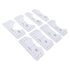8PCS T Shirt Ruler Guide PVC Clothing Centering Design T Shirt Alignment Tool for Heat Press Accessories
