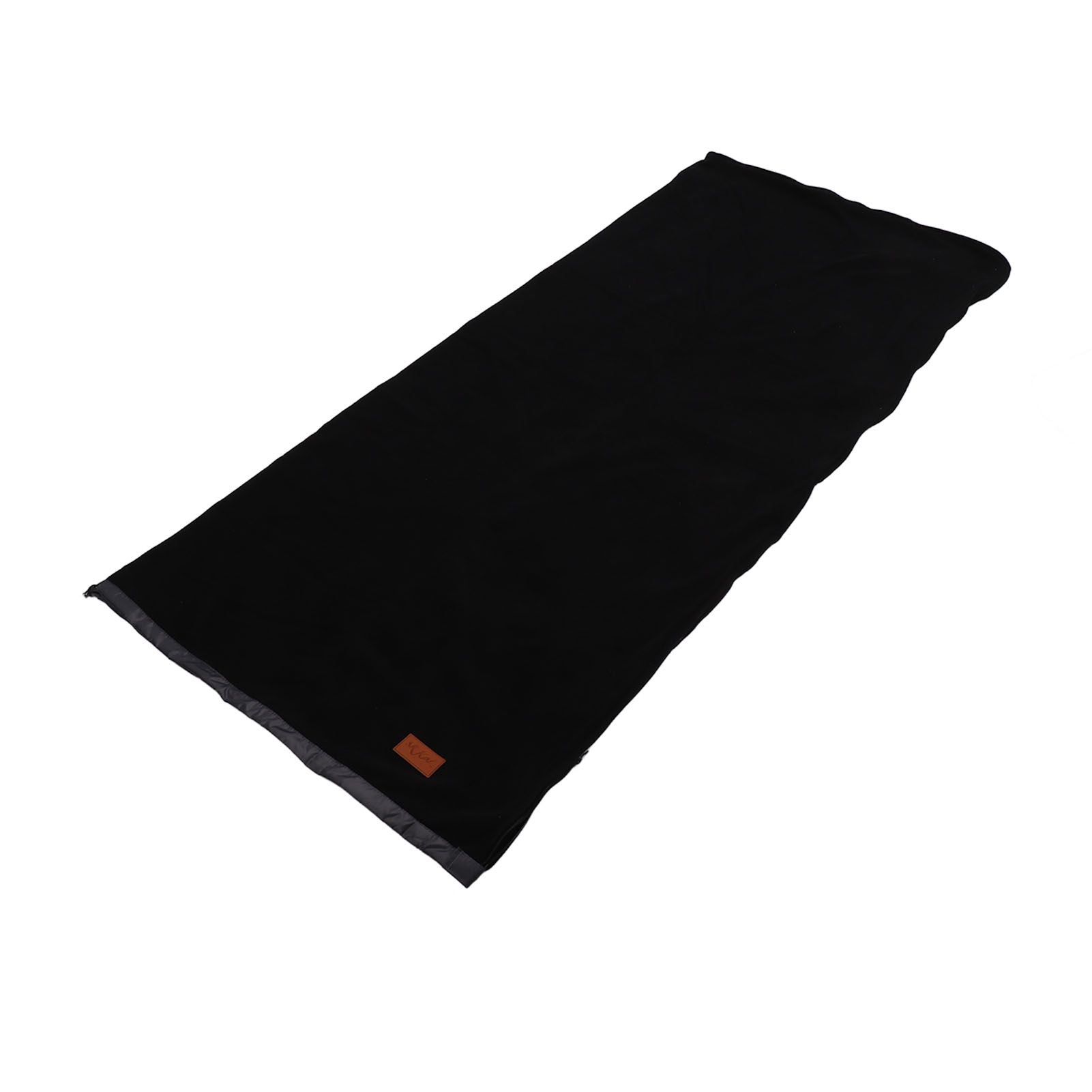 Sleeping Bag Liner Super Thick Fleece Soft Sleeping Bag Liner Blanket for Camping Travel Backpacking Black