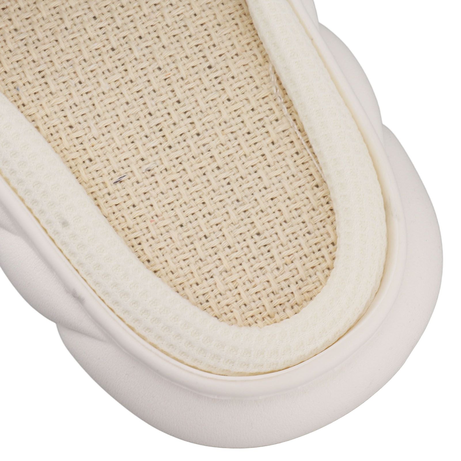 Linen Slippers Wear Resistant Comfortable Open Toe Indoor Slippers Sandals for 4 Season Cow Cartoon Pattern 40 41 Size