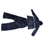 Split Jacket Pants Suit Breathable Waterproof Raincoat Set Double Layer Raincoat Set for Men Women Oxford Navy Blue XL