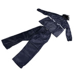 Split Jacket Pants Suit Breathable Waterproof Raincoat Set Double Layer Raincoat Set for Men Women Oxford Navy Blue XL