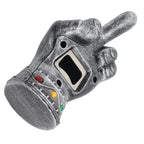 Fist Beer Opener Cool Middle Finger Shape Portable Fist Beer Bottle Opener for Men Husband Dad Grandpa Boyfriend Silver