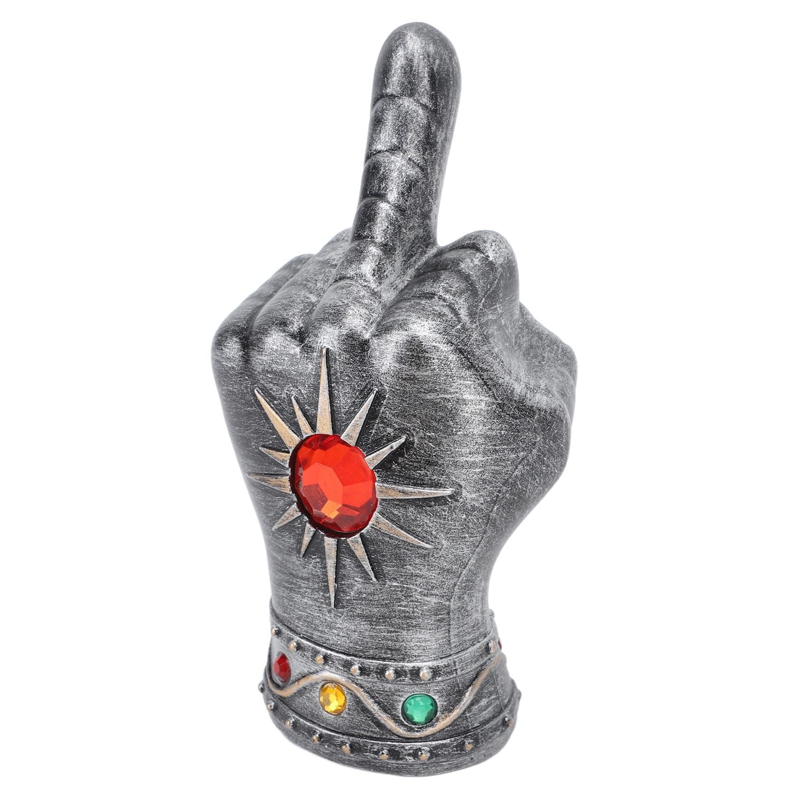 Fist Beer Opener Cool Middle Finger Shape Portable Fist Beer Bottle Opener for Men Husband Dad Grandpa Boyfriend Silver
