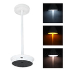Rechargeable LED Table Lamp 2000mAh Cordless Battery Operated Metal Bedside USB C Desk Light Portable 3 Modes Dimmable White