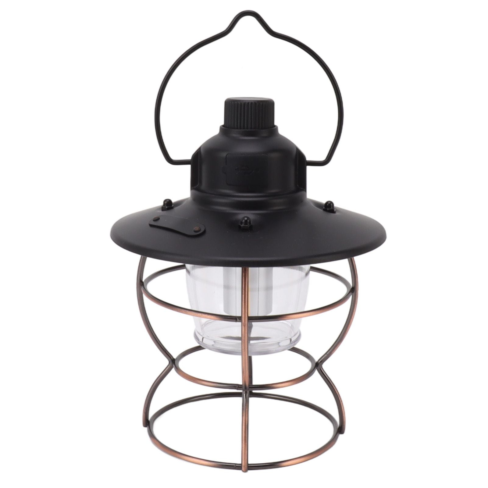 LED Camping Lantern Portable 3 Light Modes USB Charge Stepless Dimming LED Vintage Lantern for Hiking Camping Emergency