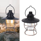 LED Camping Lantern Portable 3 Light Modes USB Charge Stepless Dimming LED Vintage Lantern for Hiking Camping Emergency
