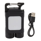 LED Keychain Flashlight 800LM USB Rechargeable Portable Mini Keychain Work Light Pocket Flashlight for Camping Hiking Fishing