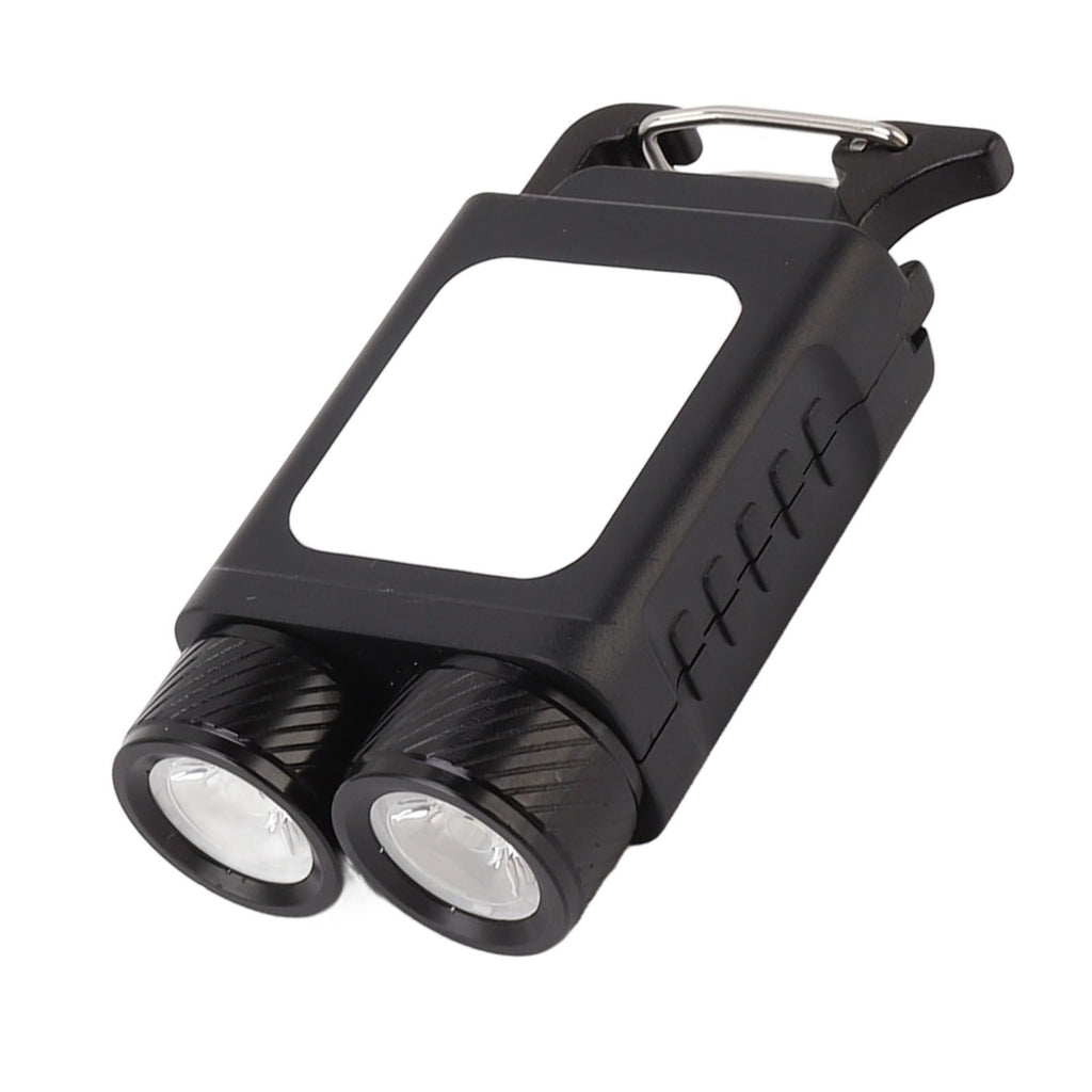 LED Keychain Flashlight 800LM USB Rechargeable Portable Mini Keychain Work Light Pocket Flashlight for Camping Hiking Fishing