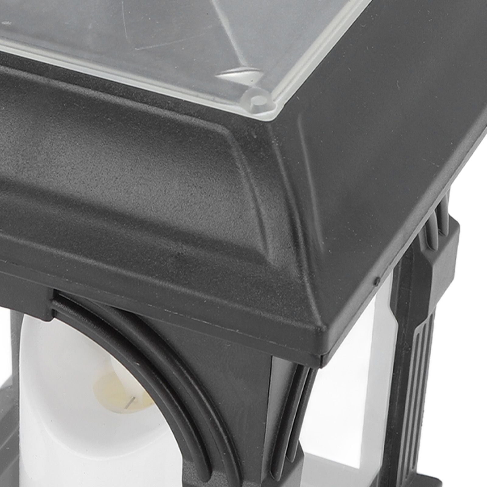Solar Outdoor Lantern Hanging Solar Powered Warm Light Lamp Table Candle Lantern for Garden Yard Patio Pathway Decoration Black
