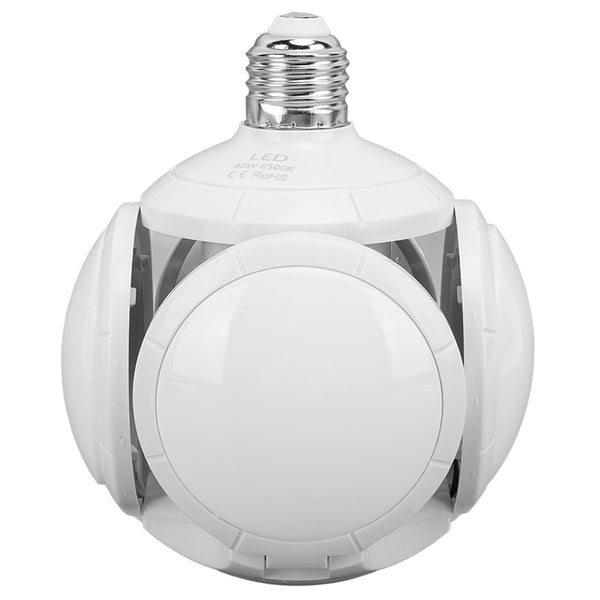 Foldable Football Type Bulb ABS and Acrylic 85‑265V E27 E26 40W Folding LED Football Bulbs for Shop White