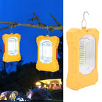 LED Solar Light Rechargeable Portable Flood Light Hooked Tent Light Outdoor Emergency Light for Camping Hiking Fishing