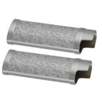 2PCS Lighter Case Cover Vintage Style Floral Stamped Zinc Alloy Shell for Lighter Protection Gray
