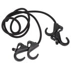 Camping Rope Strap UV Resistant POM Material Black Hooks Function Bungee Cords for Luggage Bundling