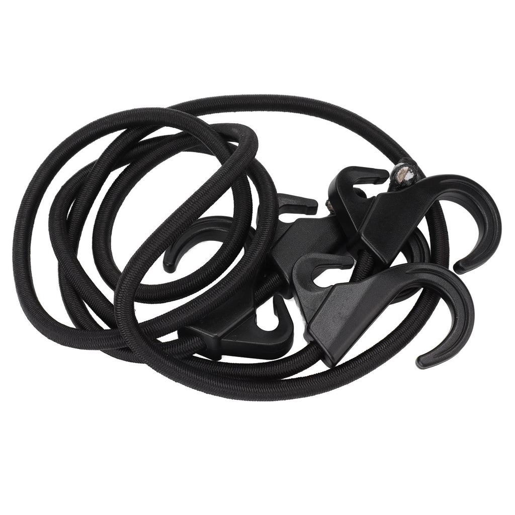 Camping Rope Strap UV Resistant POM Material Black Hooks Function Bungee Cords for Luggage Bundling