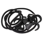 Camping Rope Strap UV Resistant POM Material Black Hooks Function Bungee Cords for Luggage Bundling