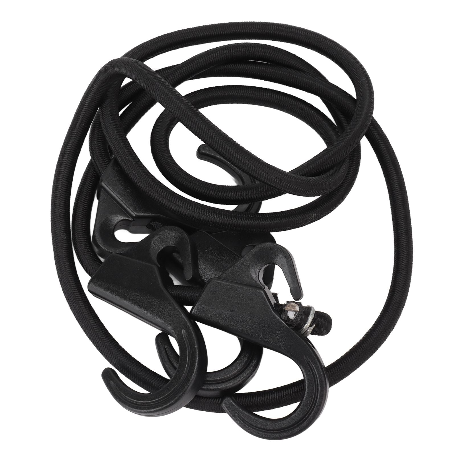 Camping Rope Strap UV Resistant POM Material Black Hooks Function Bungee Cords for Luggage Bundling