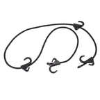 Camping Rope Strap UV Resistant POM Material Black Hooks Function Bungee Cords for Luggage Bundling