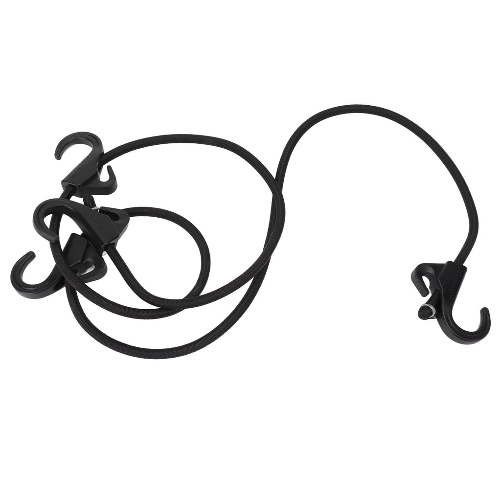 Camping Rope Strap UV Resistant POM Material Black Hooks Function Bungee Cords for Luggage Bundling