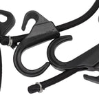 Camping Rope Strap UV Resistant POM Material Black Hooks Function Bungee Cords for Luggage Bundling
