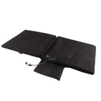 Electric Heating Seat Cushion Foldable Stadium Seats Heated Cover Pads with Backrest for Camping Fishing Hunting Black