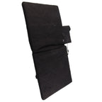 Electric Heating Seat Cushion Foldable Stadium Seats Heated Cover Pads with Backrest for Camping Fishing Hunting Black