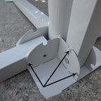 Portable Foldable Beach Umbrella Stand Outdoor Patio Sunshade Umbrella Base Holder White
