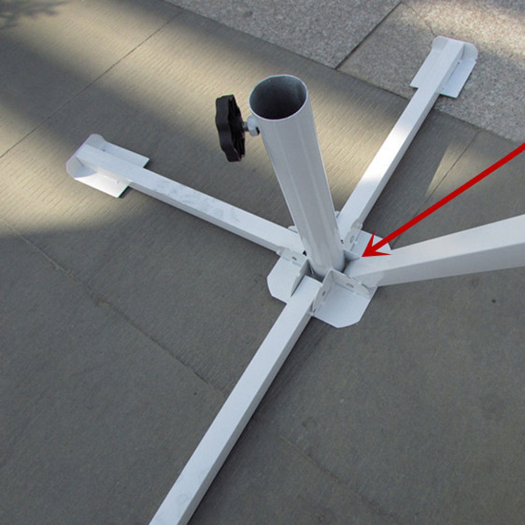 Portable Foldable Beach Umbrella Stand Outdoor Patio Sunshade Umbrella Base Holder White
