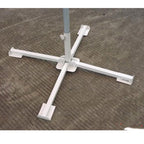 Portable Foldable Beach Umbrella Stand Outdoor Patio Sunshade Umbrella Base Holder White