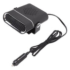 Car Heater Portable Fast Heating 360 Degree Rotation Car Heater Windscreen Defroster Defogger 12V Black