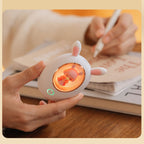 Rechargeable Hand Warmer USB 3000mAh Portable Electric Hand Warmer Power Bank Men Women Winter Gifts for Outdoor Sports Golf Camping White