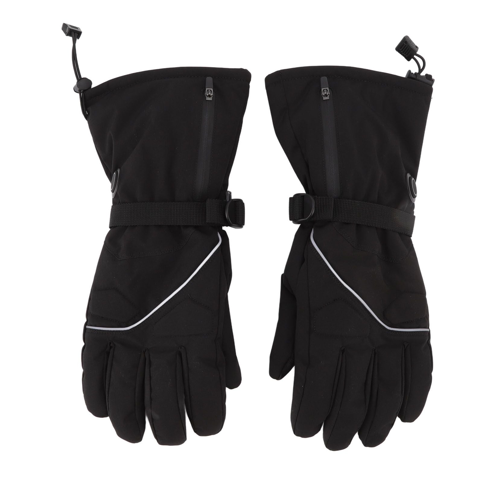 Electric Heated Gloves Battery Powered Heating Thermal Gloves Rechargeable Winter Warm Skiing Gloves for Men Women XL