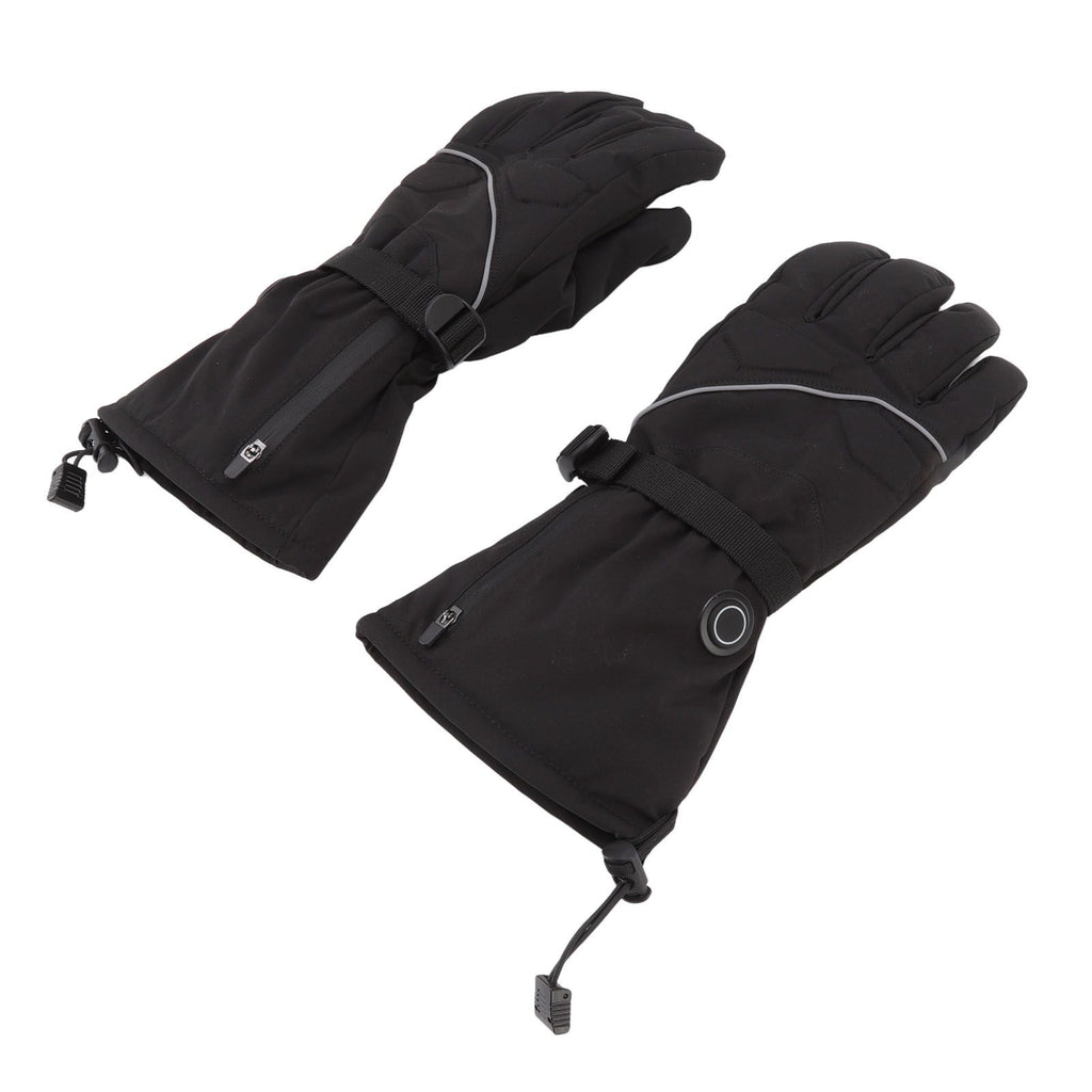 Electric Heated Gloves Battery Powered Heating Thermal Gloves Rechargeable Winter Warm Skiing Gloves for Men Women XL