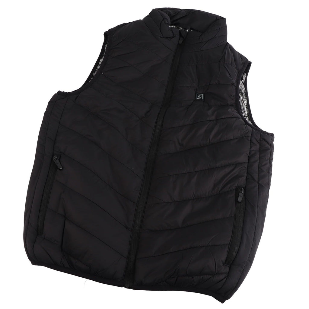 Heated Jacket Unisex 3 Gears Four Zones Heating Polyester Fiber Electric Thermal Vest for Outdoor Winter M