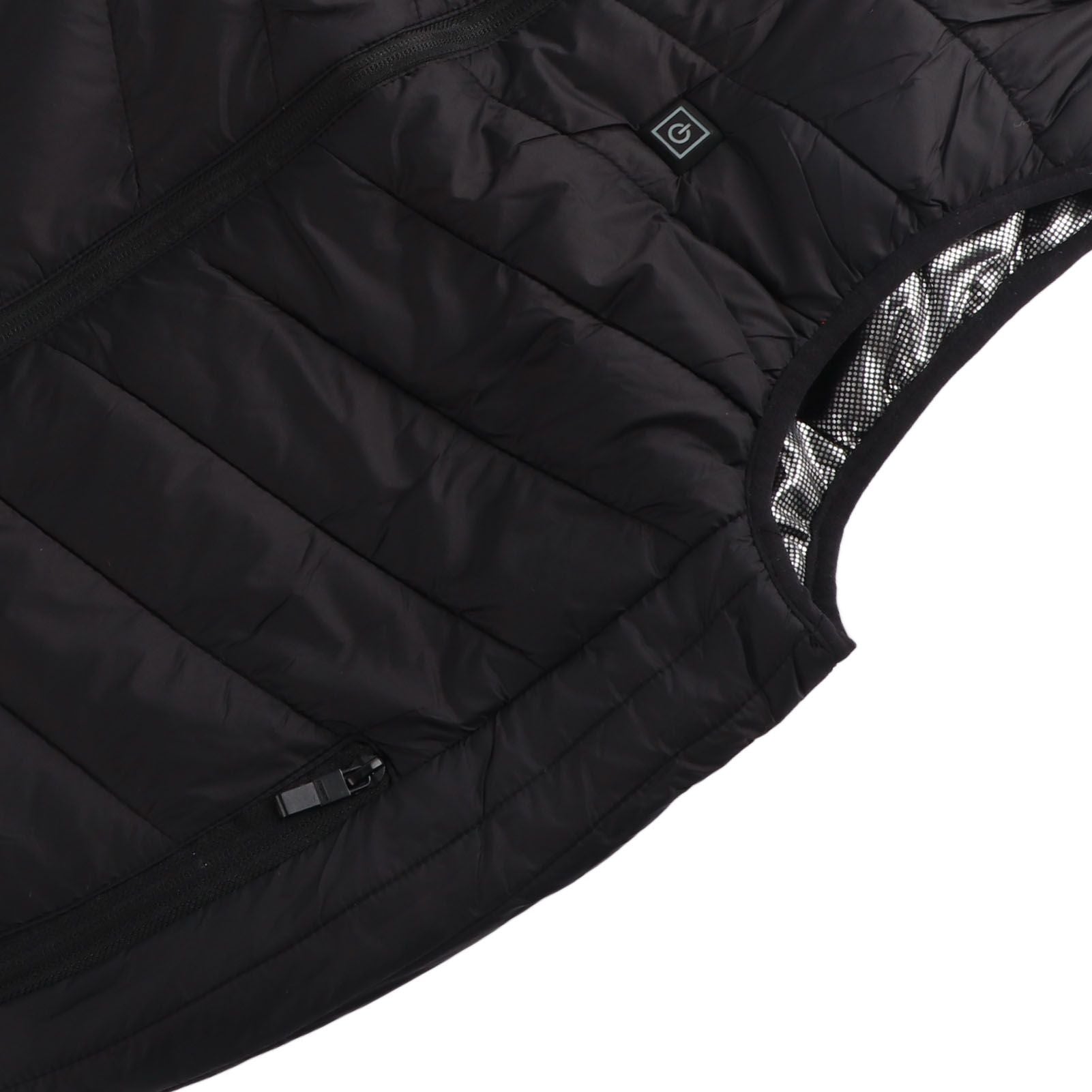 Heated Jacket Unisex 3 Gears Four Zones Heating Polyester Fiber Electric Thermal Vest for Outdoor Winter M