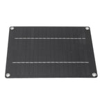 Solar Panel 10W Portable Compact Thin Waterproof Flexible Solar Charging Panel for Car Home Boat 23x17cm