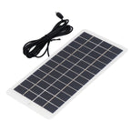 Solar Panel Polysilicon High Light Transmission Portable Solar Cell with DC Interface for 3.7V Battery 5W 12V