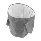 Foldable Foot Tub Polyester Double Layer Collapsible Camping Bucket with Storage Bag for Outdoor Grey