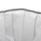 Foldable Foot Tub Polyester Double Layer Collapsible Camping Bucket with Storage Bag for Outdoor Grey