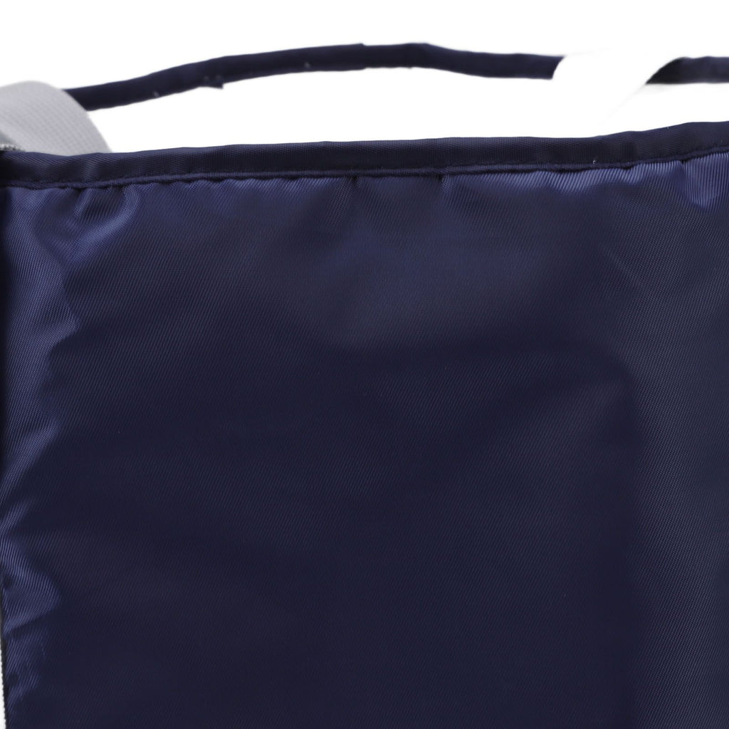 Foldable Foot Tub Polyester Double Layer Collapsible Camping Bucket with Storage Bag for Outdoor Navy Blue
