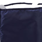 Foldable Foot Tub Polyester Double Layer Collapsible Camping Bucket with Storage Bag for Outdoor Navy Blue
