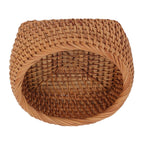 Rattan Storage Basket Hand Woven Simple Exquisite Rattan Organizer Storage Basket for Tea Sets Tableware S