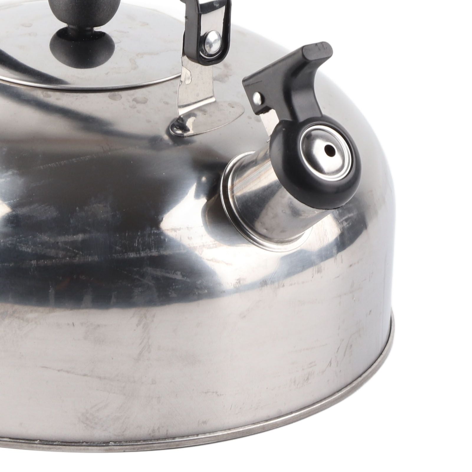 3L Stainless Steel Whistling Tea Kettle Fast Heating One Touch Buttons Whistling Kettle with Insulated Handle for Home