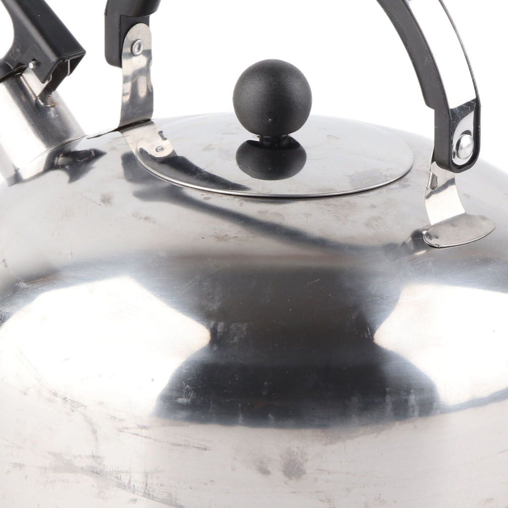 3L Stainless Steel Whistling Tea Kettle Fast Heating One Touch Buttons Whistling Kettle with Insulated Handle for Home