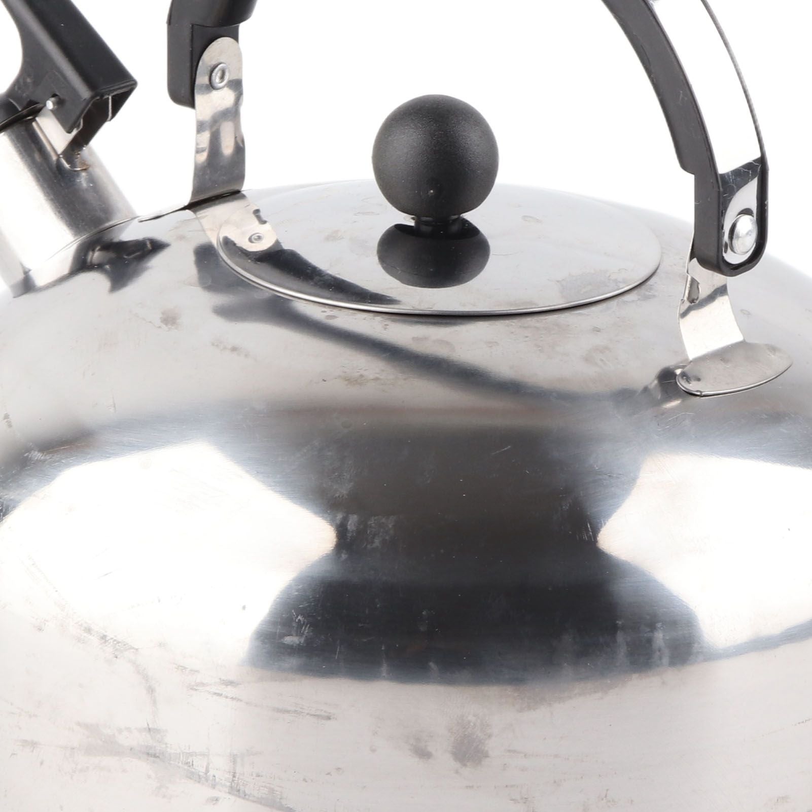 3L Stainless Steel Whistling Tea Kettle Fast Heating One Touch Buttons Whistling Kettle with Insulated Handle for Home