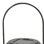 Iron Hollow Solar Lantern Portable Outdoor Solar Hanging Lantern for Garden Yard Patio Decor GZ 0032 Black Solar Landscape Light