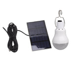 Portable Solar LED Light Bulb Rechargeable Solar Light Bulb for Outdoor Hiking Fishing Camping Tent