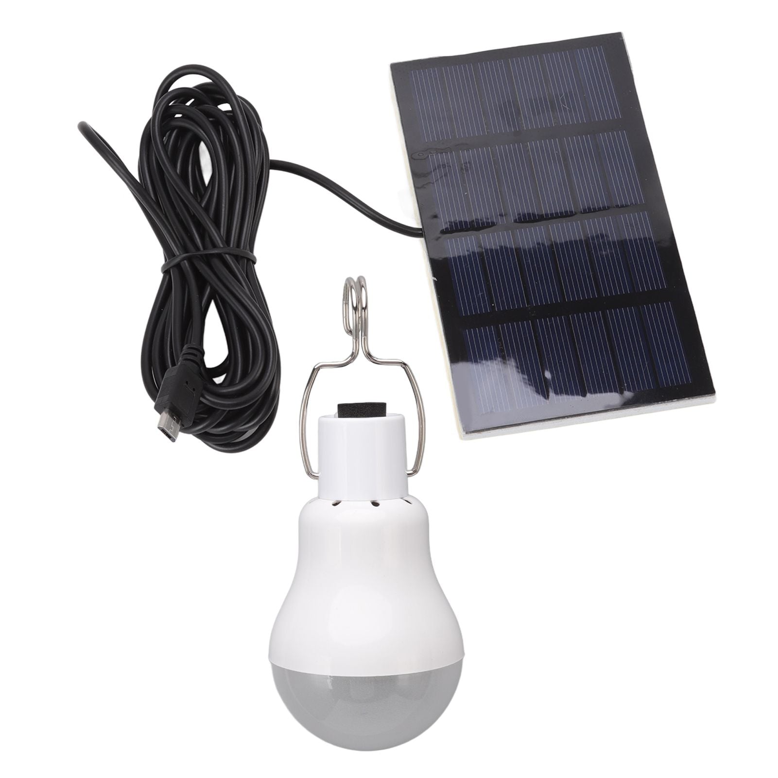 Portable Solar LED Light Bulb Rechargeable Solar Light Bulb for Outdoor Hiking Fishing Camping Tent